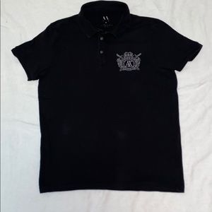 Black Armani Exchange Polo